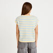 Gilet sans manches col v jaune femme