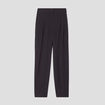 Pantalon city droit pinces noir femme