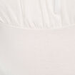 Bustier avec coques blanc femme