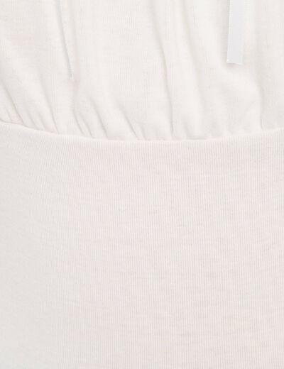 Bustier avec coques blanc femme