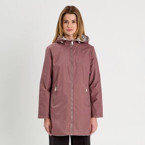 parka reversible a capuche vieux rose femme Parka réversible à capuche vieux rose femme