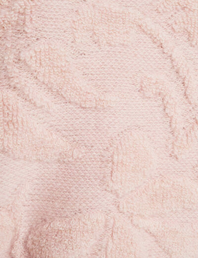 Pull manches longues rose clair femme