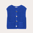 Gilet sans manches bleu electrique femme