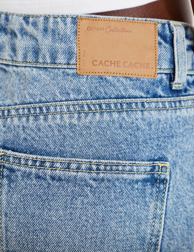 Bermuda en jean denim triple stone femme