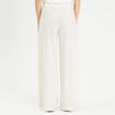 Pantalon large fluide ceinturé sable femme