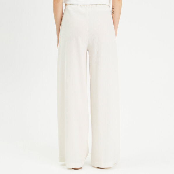 pantalon large fluide ceinture sable femme Pantalon large fluide ceinturé sable femme