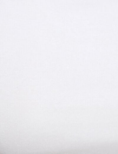 T-shirt ajust&eacute; manches courtes blanc femme