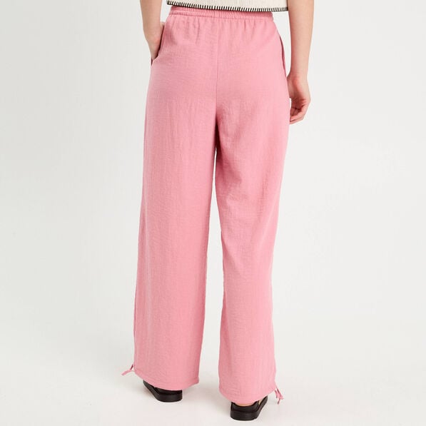 pantalon large fluide vieux rose femme Pantalon large fluide vieux rose femme