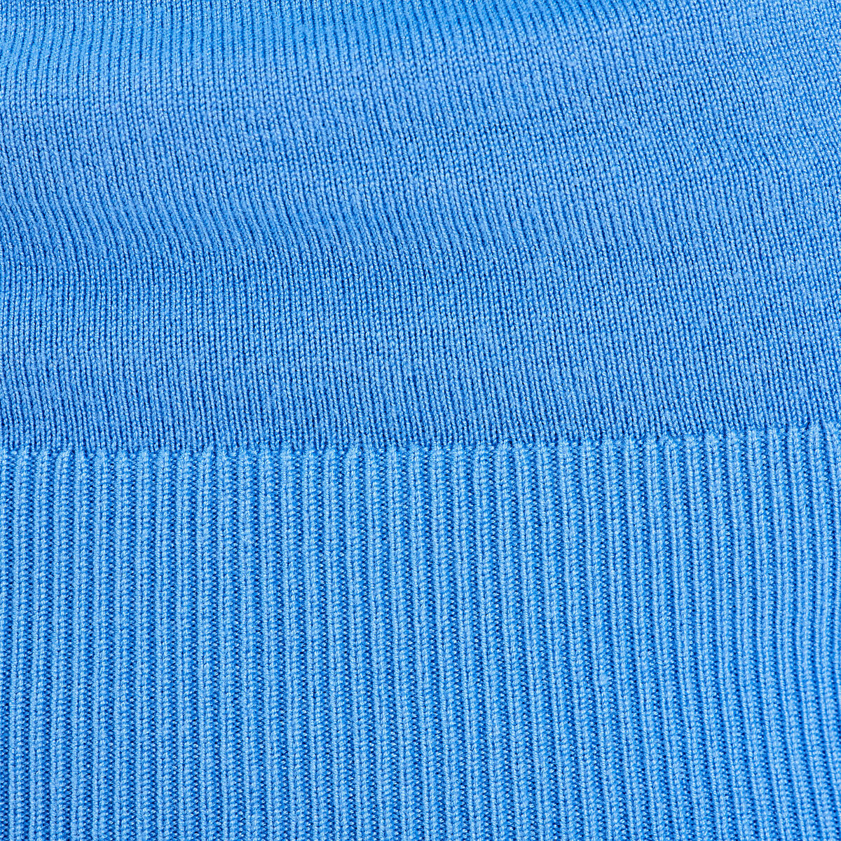 Pull avec dos ouvert bleu femme