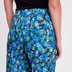 Pantalon city jambes larges vert femme