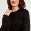 Pull manches longues noir femme