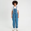 Salopette mom en jean denim stone femme