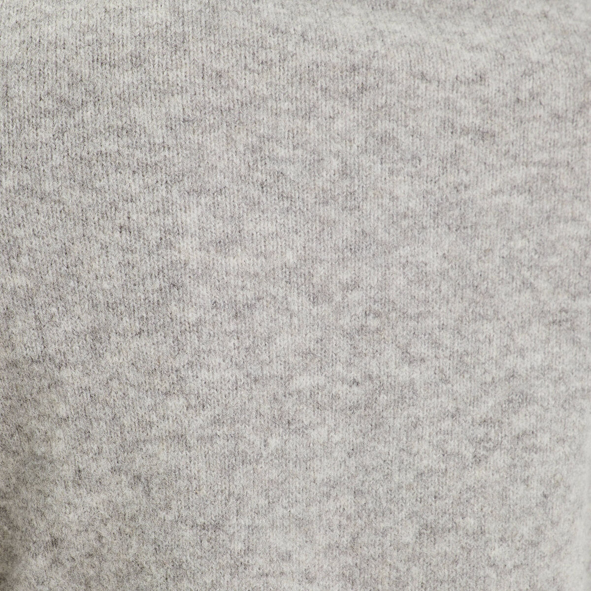 Pull col montant gris foncé femme