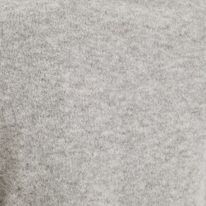 Pull col montant gris foncé femme