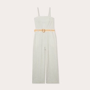 combinaison pantalon bretelles avec lin vert femme Combinaison pantalon bretelles avec lin vert femme