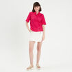 Chemise broderie anglaise rose fushia femme