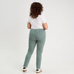 Jeans slim 5 poches vert foncé femme
