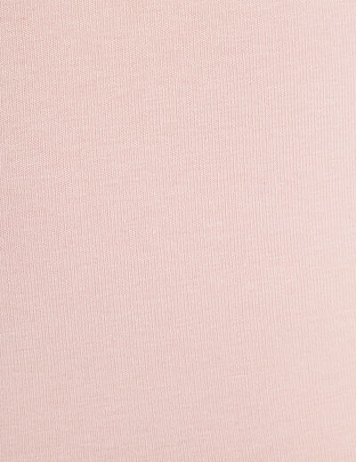 T-shirt manches 3/4 rose pastel femme