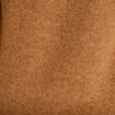 Robe pull ajust&eacute;e col rond dentelle camel femme