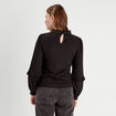 Blouse manches longues noir femme