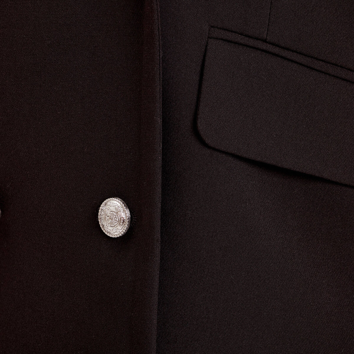 Veste blazer ajustée noir femme