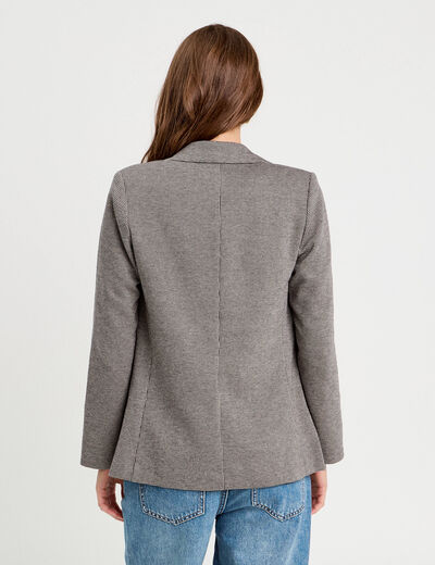 Veste blazer manches longues blanc femme