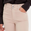 Pantalon skinny push up beige femme