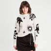 Pull manches longues ecru femme