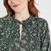 Blouse manches longues vert femme