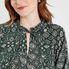 blouse manches longues vert femme Blouse manches longues vert femme