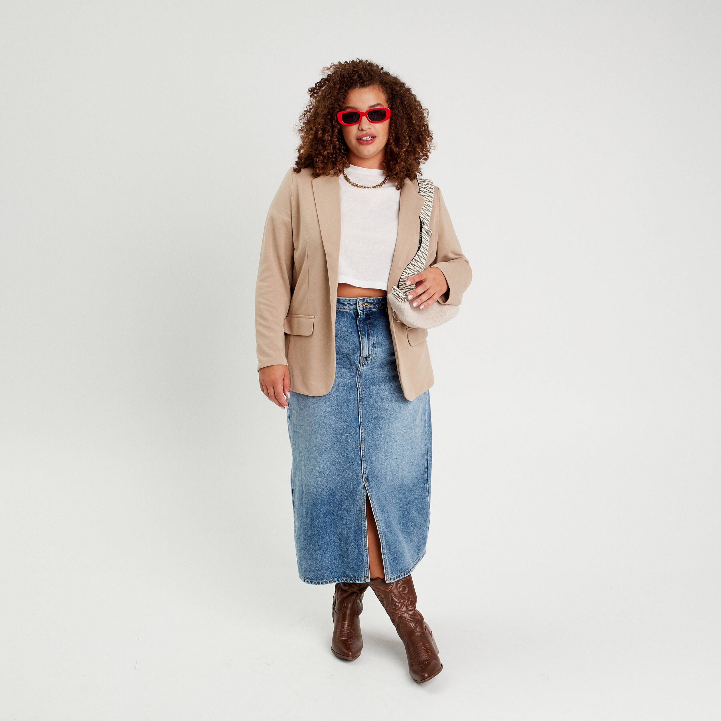 Cache cache jupe cheap jean