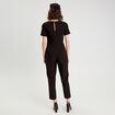 Combinaison pantalon 7/8&egrave;me noir femme