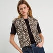 Gilet sans manches matelassé blanc femme