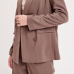 Veste esprit blazer droite taupe femme