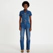 Combinaison pantalon en jean denim double stone femme