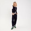 Gilet sans manches nou&eacute; bleu marine femme