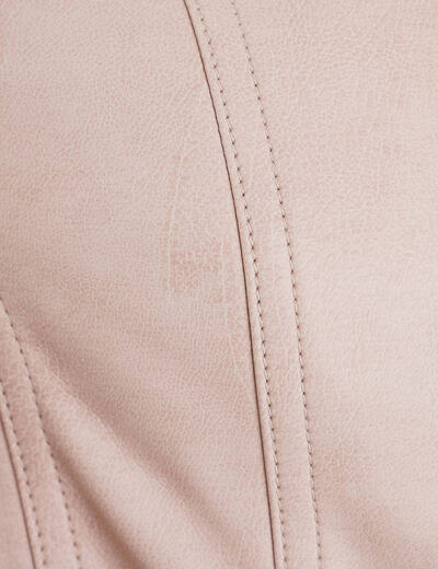 Veste droite zippée sable femme