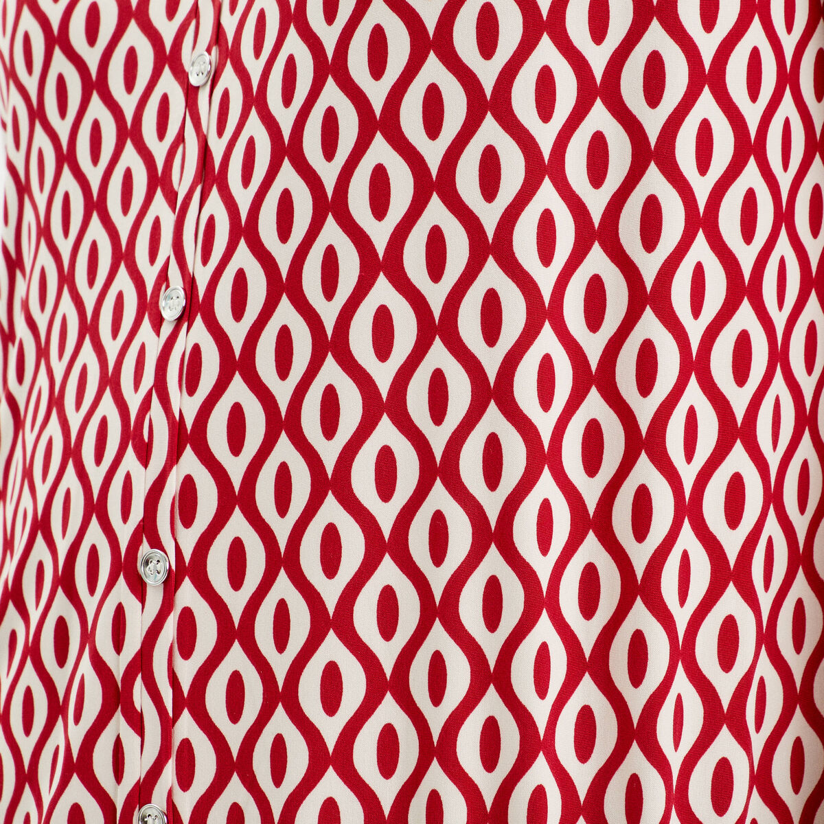 Blouse manches courtes rouge femme