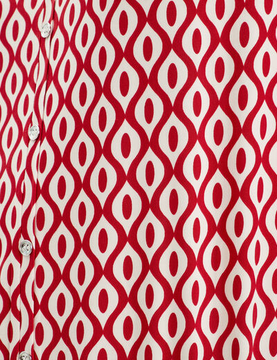 Blouse manches courtes rouge femme