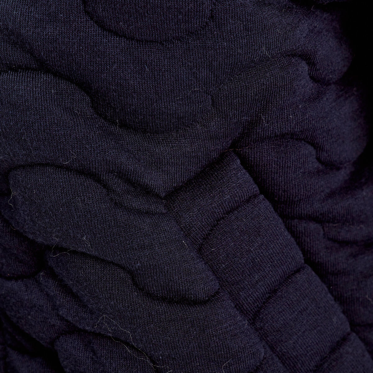 Veste matelassé zippé bleu marine femme