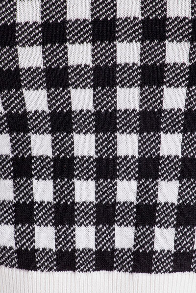 Pull débardeur sans manches noir femme
