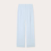 Pantalon large pinces bleu clair femme