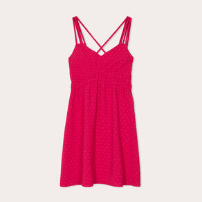 robe evasee fluide plumetis rose fushia femme Robe évasée fluide plumetis rose fushia femme