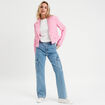 Veste blazer cintrée rose clair femme