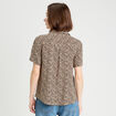 Chemise manches courtes ecru femme