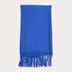 &Eacute;charpe &agrave; franges bleu electrique femme