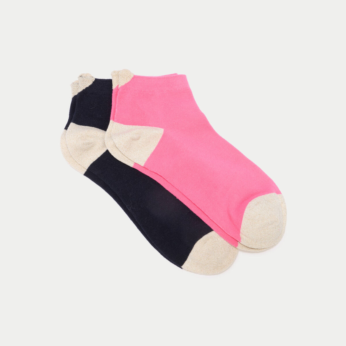 Lot 2 paires de chaussettes bleu marine femme