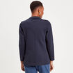 Veste blazer cintrée bleu marine femme