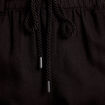 Pantalon large 7/8&egrave;me taille haute noir femme