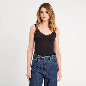 Débardeur sans manches noir femme